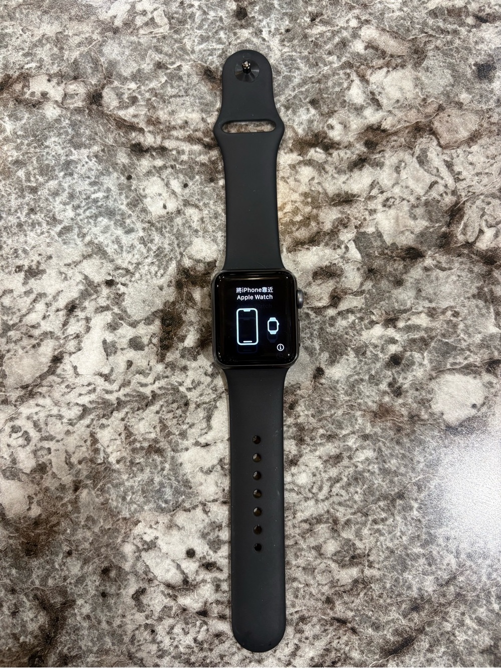 Apple Watch Series 3 with Black Sport Band